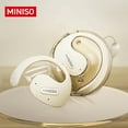 thumbnail image 4 of MINISO X15 Audífonos Inalámbricos Abiertos con Traductor AI en Tiempo Real, Bluetooth 5.4, Más de 130 Idiomas (App Requerida), IPX5 Resistentes al Agua, Beige, 4 of 9