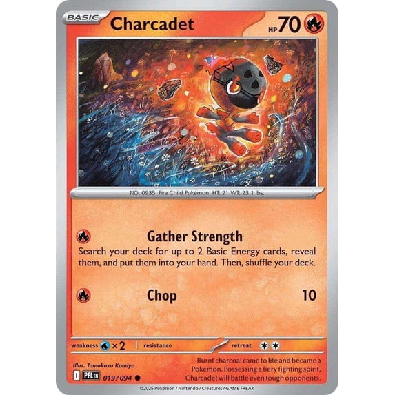 Pokemon Phantasmal Flames Common Charcadet #19