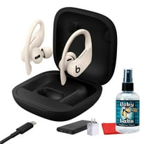 Beats by Dr. Dre Powerbeats Pro In-Ear Wireless Headphones (Ivory) (MY5D2LL/A) Bundle Including: P-Bank Battery, Charging Case, S/M/L Eartips, USB Adapter, Goby Labs Headphone Cleaner, Cloth