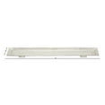 thumbnail image 4 of DecMode 34" x 6" Silver Aluminum Metal Slim Rectangular Tray with Feet, 1-Piece, 4 of 12
