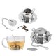 thumbnail image 3 of Stainless Steel Loose Leaf Tea Infuser Filter Diffuser Herb Spice Teapot Shaped Tea Strainer, 3 of 4