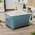 thumbnail image 3 of maskred Sac de Rangement Robuste et Durable pour Armoire, Espace Bien Organisé, Boîte de Rangement Pliable avec Poignée, Coton Multifonctionnel, Bleu Clair, 1 Ensemble, 3 of 6