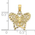 thumbnail image 3 of 10K Diamond-cut Butterfly Pendant, 3 of 3