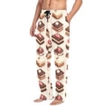 thumbnail image 2 of FORMRS Mens Pajama Pants with Pockets Sleepwear Lounge Bottoms Sizes S-2XL, Cute Chocolate Cakes, 2 of 7