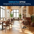 thumbnail image 3 of BizChair Set of 2 Commercial Grade Solid Wood Dining Chairs with Curved Oval Backrests in Antique Copper, 3 of 15