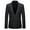 Black, variant on Vedolay Blazer Jackets for Men Men Plus Size Button Casual Open Front Long Sleeves Work Office Blazer Jacket,Gold S