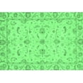 thumbnail image 1 of Ahgly Company Indoor Rectangle Oriental Emerald Green Traditional Area Rugs, 5' x 8', 1 of 4