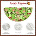 thumbnail image 5 of Bingfone Christmas Tree Skirt Mat Christmas Decoration Interior 36"-Cute Green Frog, 5 of 8