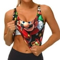 thumbnail image 4 of Lsque Mario Printed Women'S Sports Bra, Compression, Moisture Wicking, High-Impact Sports Bra For Women,Supportive sports bra-Large, 4 of 9