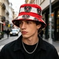 thumbnail image 5 of 2026 New National Flag Bucket Hat, Unisex Breathable Sun Protection Hat, Packable Wide Brim Fisherman Cap for Soccer Fans Outdoor Hiking Travel, 5 of 6