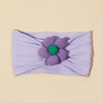 thumbnail image 2 of ZACPNCV Baby Headband Newborn Infant Toddler Nylon Hairbands Cute Soft Beanie Headwrap Hair Accessories Purple Free Size, 2 of 4