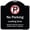 Black & White, variant on SignMission Designer Series Sign - No Parking Loading Zone Violators Will Be Towed At Vehicle Owner Expense | Green & White 18" X 18" Heavy-Gauge Aluminum Architectural Sign | Made in