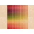 thumbnail image 1 of Ahgly Company Tapis d'Intérieur Lavables en Machine, Rectangle, Zone de Transition Orange, 2' x 5', 1 of 7