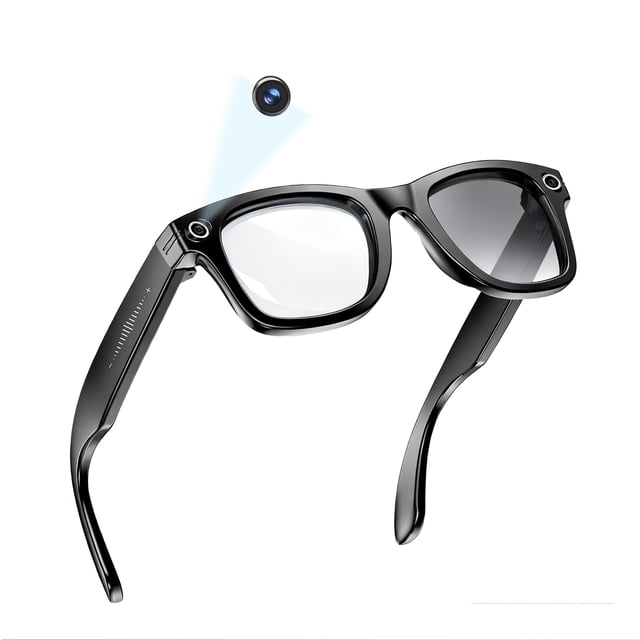 Gafas inteligentes MNVOEQ con cámara 4K y audio Bluetooth con IA