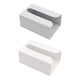 thumbnail image 1 of Caja de almacenamiento Gloria Organizador de papel higiénico gris y blanco, 1 of 5