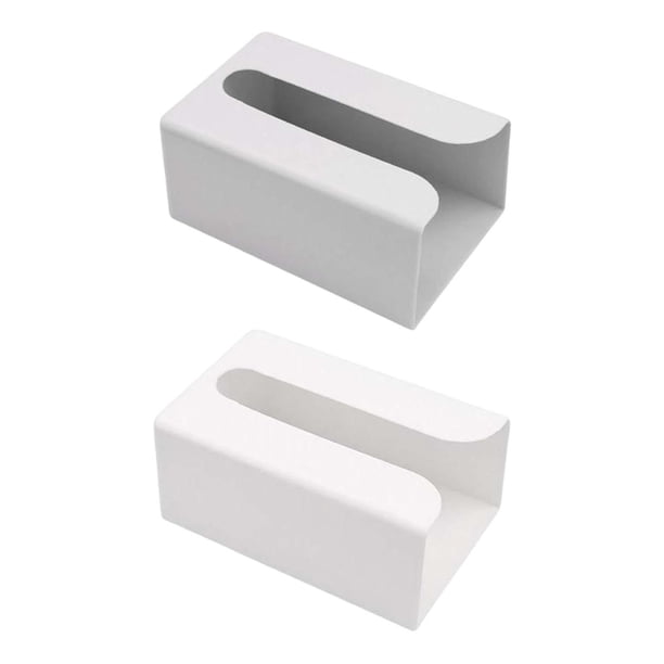 Caja de almacenamiento Gloria Organizador de papel higiénico gris y blanco