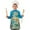 Colorful Dinosaur Pattern, variant on Colorful Dinosaur Pattern with Leaves Kids Aprons for Girls and Boys,Adjustable Neck Strap Toddler Aprons for Kids Cooking Baking