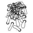 thumbnail image 2 of 1 Set 40Pcs Semicircle Zipper Clips Clothes Bags Zipper Replacements (Black), 2 of 7