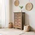 thumbnail image 3 of Commode, Commode Vintage en Bois à 5 Tiroirs, Grandes Commodes pour Garde-Robe, Commodes pour Organisateur de Rangement, pour Garde-Robe Salon, Chambre d'Enfant, Couloir de la Chambre de Bébé, 3 of 9