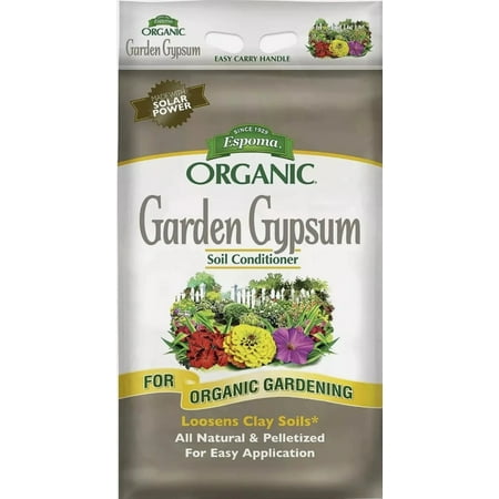 Espoma Organic Garden Gypsum Soil Conditioner - Loosens Clay Soils - 6 lb Bag