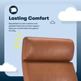 thumbnail image 5 of Serta Comfort Executive Big & Tall Ergonomic Office Chair Bonded Leather Cognac, 5 of 11