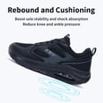 thumbnail image 4 of B BESUNEW Women's Plantar Fasciitis Orthotic Shoes Wide Toe Box Arch Support Walking Sneakers Black US 10, 4 of 8