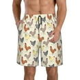 thumbnail image 1 of Fotbe Funny Chicken Trajes de Baño Estampados para Hombre, Shorts de Verano de Secado Rápido, Ropa de Playa, Bañadores-Small, 1 of 6
