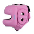 thumbnail image 3 of MIRARI Premium Leather Pro Boxing Head Guard with Nose Bar (Pink, Small/Medium), 3 of 5