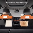 thumbnail image 3 of 3 in 1 Back Seat Organizer, 2026 Upgraded Multifunctional Car Seat Back Storage Box, Car Organizers and Storage Box with 2 Cup Holders, with Tissue Boxs and Hook, Drink Holder for Car (Off White), 3 of 7