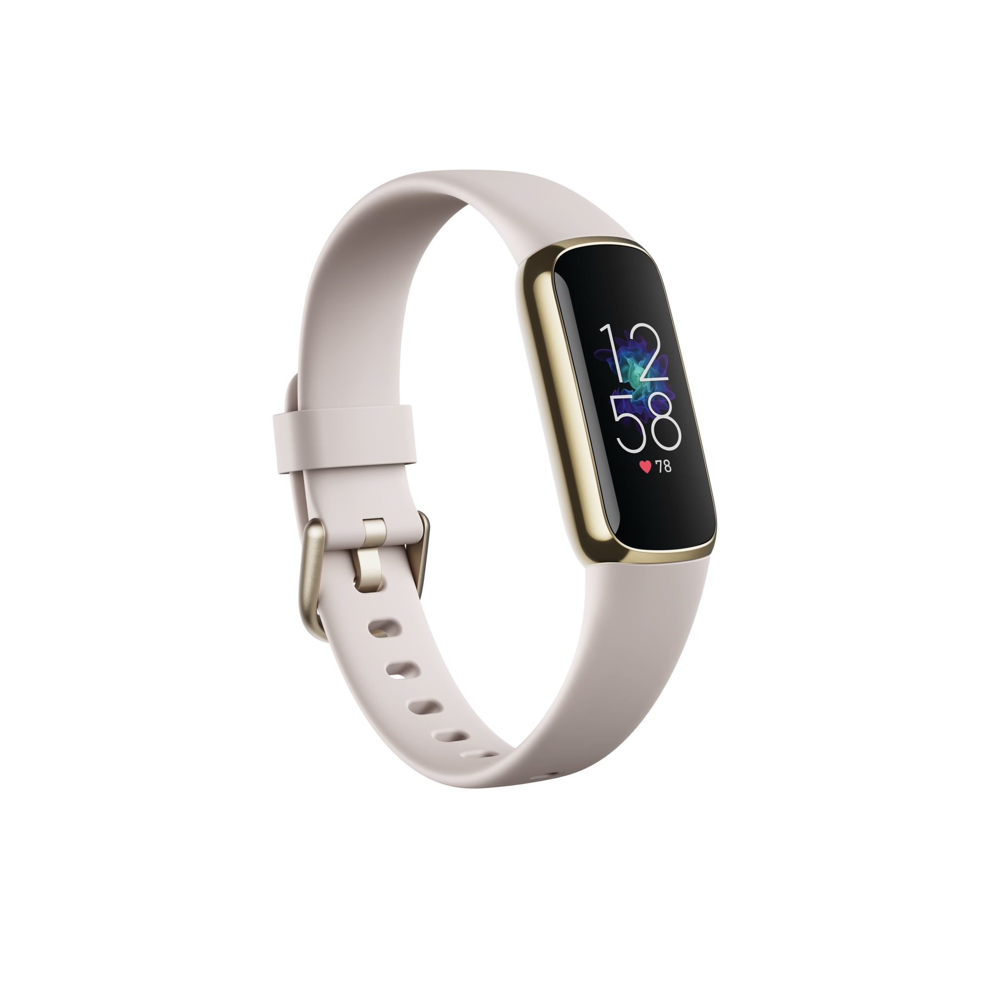 Fitbit Luxe Fitness & Wellness Tracker - Lunar White/Soft Gold Stainless Steel