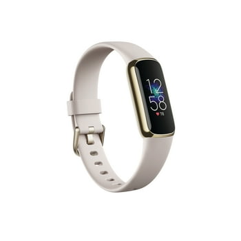 Fitbit Luxe Fitness &  Tracker - Lunar White/Soft Gold Stainless Steel