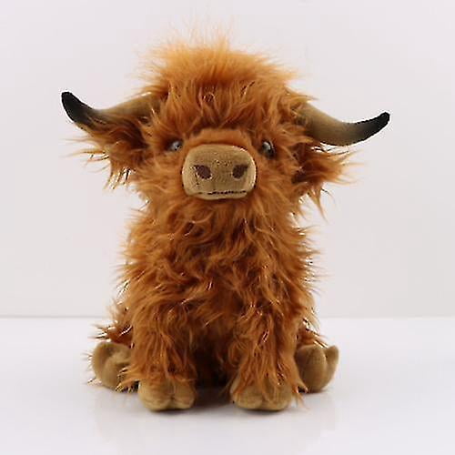 26cm Highland Cow Cuddly Soft Toy - Scottish Scotland Cow Plush