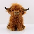 thumbnail image 1 of 26cm Highland Cow Cuddly Soft Toy - Scottish Scotland Cow Plush, 1 of 3