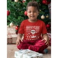 thumbnail image 4 of Tstars Boys Unisex Ugly Christmas Santa Floss Like a Boss Toddler Boy T Shirt, 4 of 5