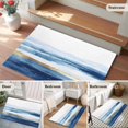 thumbnail image 5 of Abstract Graffiti Art Washable Area Rug 2x3 111 Watercolor Blue Gold Street Art Low-Profile Area Rugs with Non Slip Backing Indoor Floor Carpet for Entrance Living Room Bedroom Home Office, 5 of 9