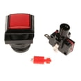 thumbnail image 1 of Botón Pulsador Arcade Cuadrado de 3.3cm con Lámparas LED de 12 Microinterruptor para Proyectos de Máquinas Grandes / Accesorios de Reemplazo de Má rojo CUTICAT Botón pulsador de la máquina de juegos, 1 of 7