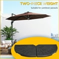 thumbnail image 4 of Outsunny Poids de Parasol 2 Pcs, Poids de Base de Parasol avec Poignée, Noir, 4 of 10