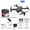 Black, variant on Mini Drone, WiFi FPV RC Quadcopter, Foldable Portable, One Key Stunt, 360° Flip, Headless Mode, 20min Flight Time, LED Lights, for Kids Beginners, Indoor Outdoor