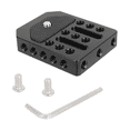 thumbnail image 4 of Aluminum Alloy Monitors Cage Base Plate Cheese Board with Multiple 1/4inch Threaded Mounts for Accessory Expansion Black, 4 of 7