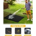 thumbnail image 5 of Under Grill Mat, 48x36 inch thick BBQ Floor Mats, suitable for deck, terrace, indoor fireplace mats, reusable oil resistant, waterproof, and barbecue protection pads, 5 of 7