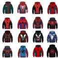 thumbnail image 2 of Disfraz de superhéroe Miles Morales, Sudadera con capucha de Spiderman con estampado 3D de Halloween, Sudadera con capucha para niños, Jersey de Hip Hop, chaqueta, abrigo, 2 of 5