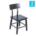 thumbnail image 4 of Flash Furniture Wood Dining Side Chair, Black (Set of 2), 4 of 18