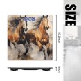 thumbnail image 2 of Bathroom Scale, Highly Accurate Digital Body Scale,Precisely Measures Weight up to 400 lbs-Strong Brown Horses Running Stirred Up The Sand, 2 of 4