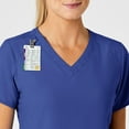thumbnail image 6 of Wink W123 Women's Stylized V-Neck Scrub Top, Galaxy Blue, 5X Womens, 6 of 6