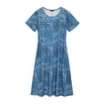 thumbnail image 6 of Fantaslook Pleated Summer Dresses for Women Short Sleeve A Line Midi Dress Flowy Floral Sundress Casual Dress with Pockets, 6 of 10