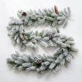 thumbnail image 2 of Festive Christmas Garland Tabletop Decoration Full PE Rattan Greenery for Holiday Party Centerpiece, 2 of 5