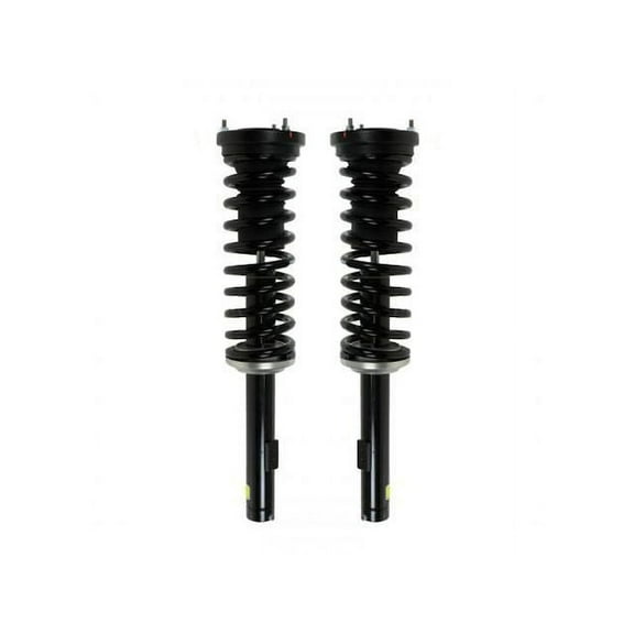 Front Air Spring to Coil Spring Conversion Kit - Compatible with 2000 - 2006 Mercedes-Benz S500 RWD 2001 2002 2003 2004 2005