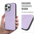 thumbnail image 5 of for iPhone 14 Pro Max Case, Premium PU Leather TPU Case, Compatible with Magsafe, Ultra Slim Non-Slip Anti-Scratch Shock-Absorbent Phone Cover for iPhone 14 Pro Max, Purple, 5 of 11