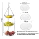 thumbnail image 3 of Ounissouiy Cesta de fruta colgante de alambre de 3 niveles, cesta organizadora de almacenamiento de verduras de Metal para cocina casera, cestas Almacenamiento y organización del hogar, 3 of 6