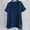 Dark blue, variant on Pxiakgy mens t shirt Mens 2022 Casual Summer Plain Short Sleeve Cotton Linen T Shirts Stand Collar Button V Neck Beach Shirts Men T Shirts Black   L